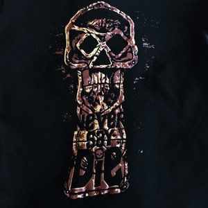 🧿 3 for $33 🧿 Goonies Never Say Die Skull Graphic Tee Womens S Black